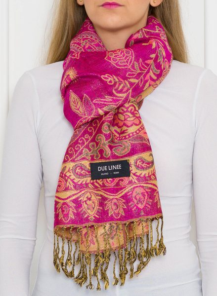 Foulard donna Due Linee - Rosa -