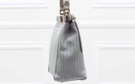 Real leather handbag Glamorous by GLAM - Grey -