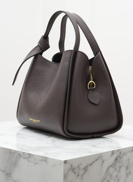 Real leather handbag Glamorous by GLAM - Brown -