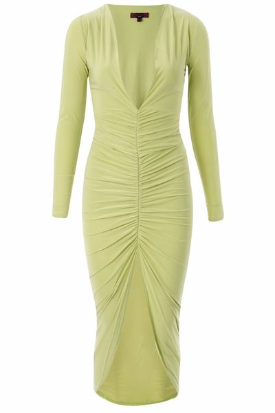 Rochie de petrecere de damă - Verde -