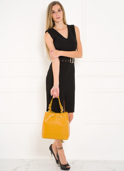 Bolso de cuero de mano para mujer Glamorous by GLAM - Amarillo -