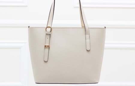 Real leather handbag Glamorous by GLAM - Beige -