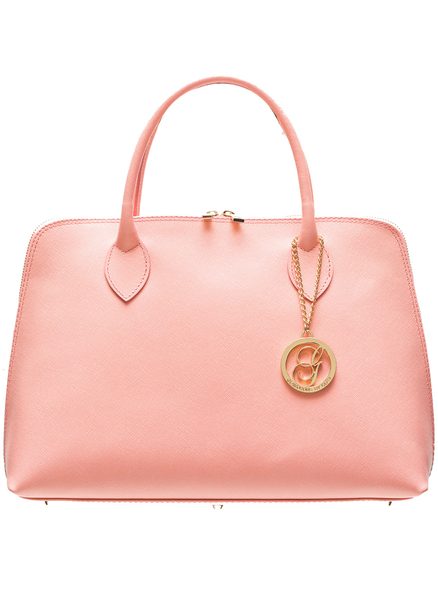 Bolso de cuero de mano para mujer Glamorous by GLAM - Salmón -