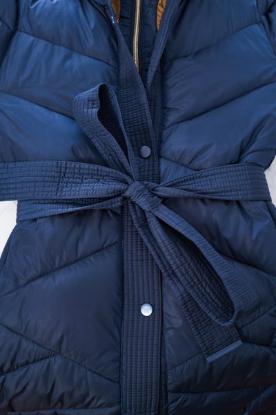 Dámská modrá bunda prošívaná bi-col -