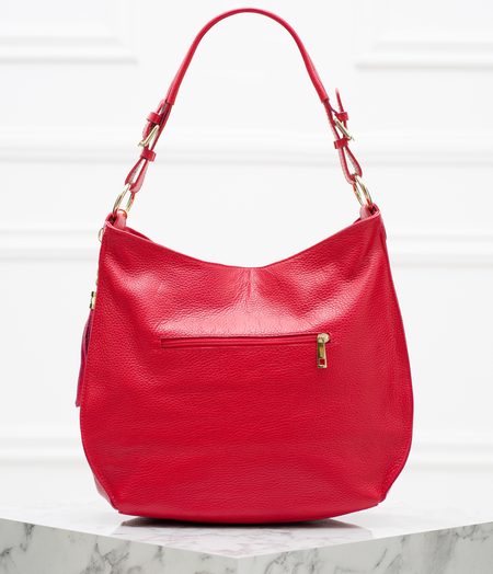 Real leather shoulder bag Glamorous by GLAM - Red -