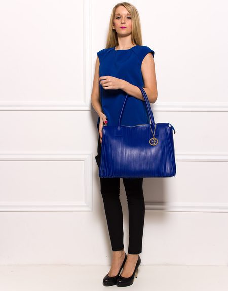 Borsa a spalla da donna in pelle Glamorous by GLAM - Blu -