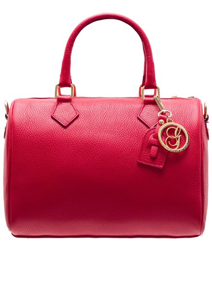 Real leather handbag Glamorous by GLAM - Red -