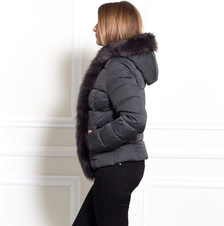 Women's winter jacket Due Linee - Grey -