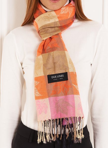 Foulard donna Due Linee - Arancione -