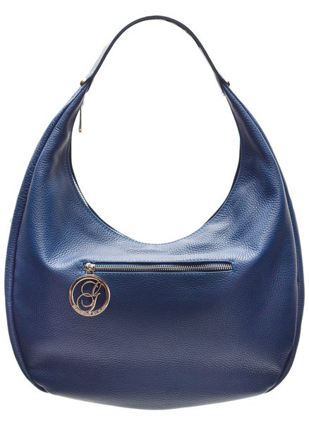 Real leather shoulder bag Glamorous by GLAM - Blue -