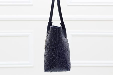 Bolso de hombro de cuero para mujer Glamorous by GLAM - Azul oscuro -