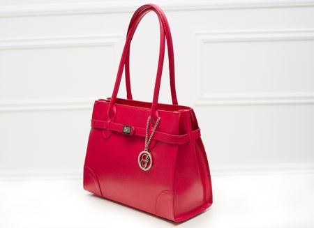 Real leather shoulder bag Glamorous by GLAM - Red -