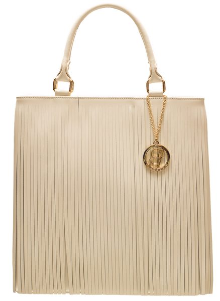 Bolso de cuero de mano para mujer Glamorous by GLAM - Beige -