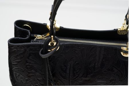 Real leather handbag Glamorous by GLAM - Black -