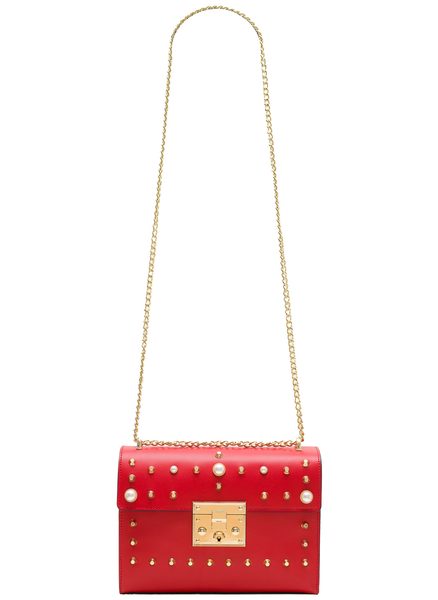 Real leather crossbody bag Glamorous by GLAM - Red -