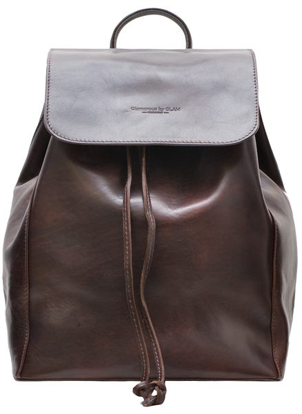 Real leather backpack Glamorous by GLAM Santa Croce - Brown -