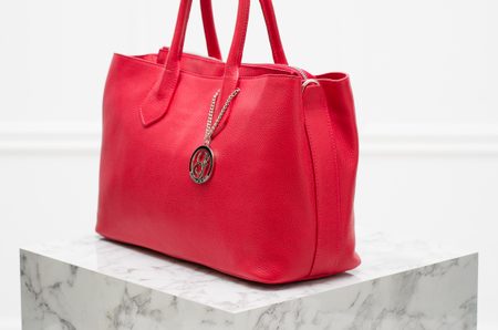 Real leather handbag Glamorous by GLAM - Red -