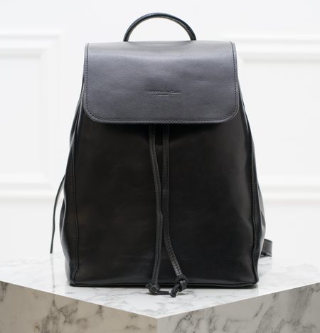 Real leather backpack Glamorous by GLAM Santa Croce - Black -