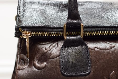 Real leather handbag Glamorous by GLAM - Brown -