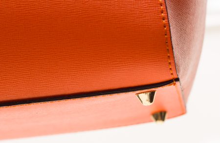 Real leather handbag Glamorous by GLAM - Orange -