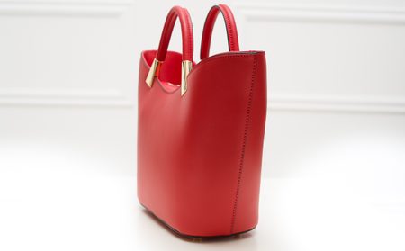 Real leather handbag Glamorous by GLAM - Red -