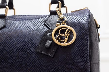 Real leather handbag Glamorous by GLAM - Dark blue -