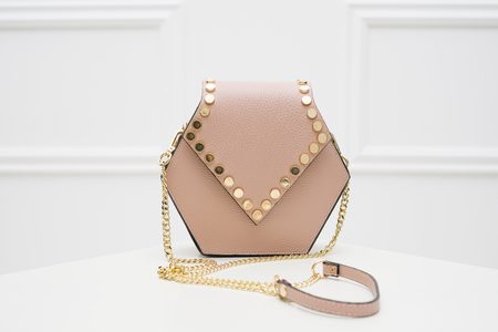 Real leather crossbody bag Glamorous by GLAM - Pink -