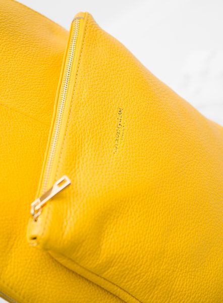 Bőr női táska Glamorous by GLAM - Sárga