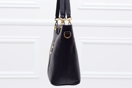 Real leather shoulder bag Glamorous by GLAM - Black -