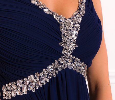 Maxi dress Due Linee - Dark blue -