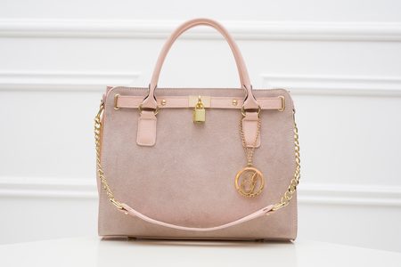 Real leather handbag Glamorous by GLAM - Pink -