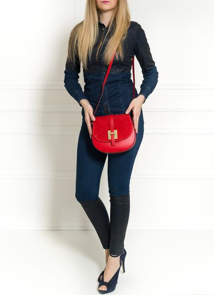 Bolso de cuero crossbody para mujer Glamorous by GLAM - Rojo -