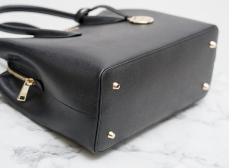 Real leather handbag Furla - Black -