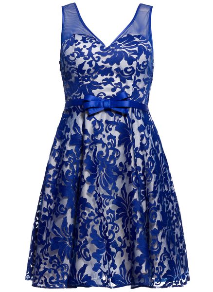 Lace dress Due Linee - Blue -