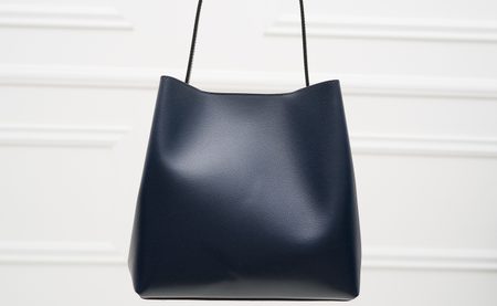 Real leather shoulder bag Glamorous by GLAM - Blue -