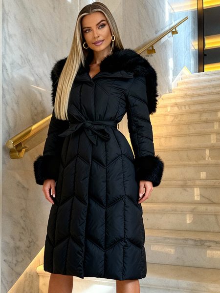 Winter jacket Due Linee - Black -