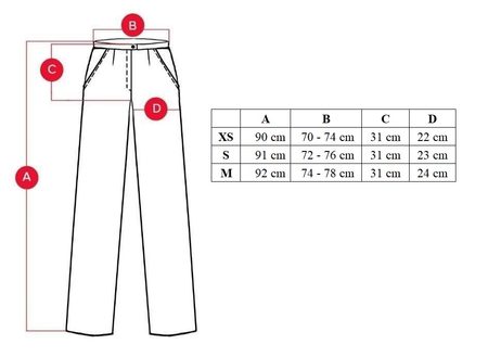 Pantaloni damă Due Linee - Neagră -