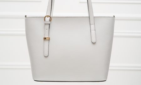 Real leather shoulder bag Glamorous by GLAM - White -