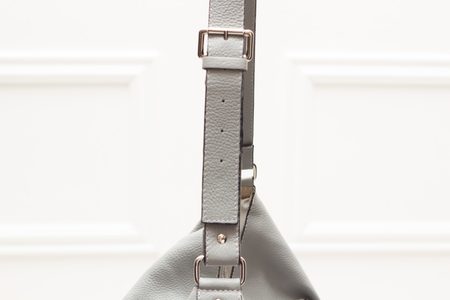 Real leather shoulder bag Glamorous by GLAM - Grey -