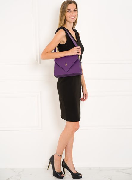 Bolso de hombro de cuero para mujer Glamorous by GLAM - Violeta -