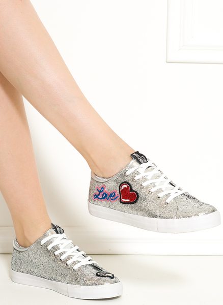 Scarpe sneakers donna Love Moschino - Argento -