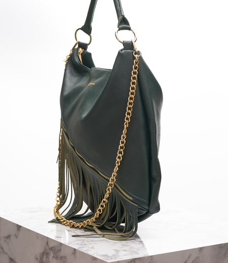 Borsa a spalla da donna in pelle Glamorous by GLAM - Verde -