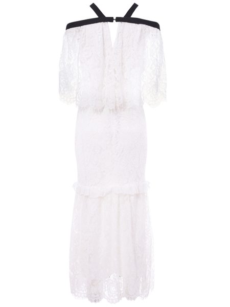 Midi dress Due Linee - White -