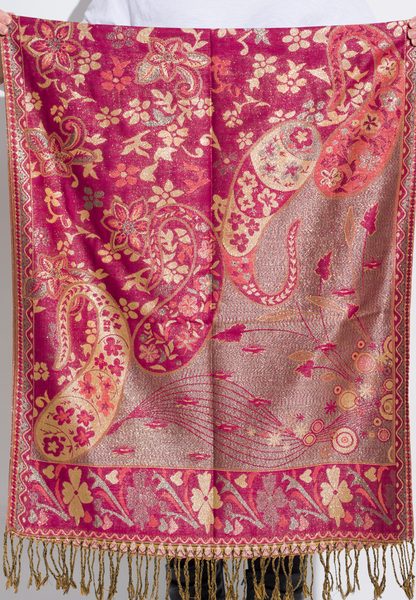 Foulard donna Due Linee - Rosa -