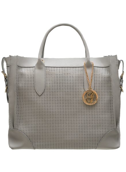 Bolso de cuero de mano para mujer Glamorous by GLAM - Gris -