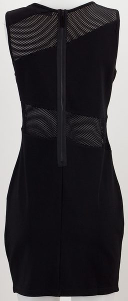 Černé síťované šaty -