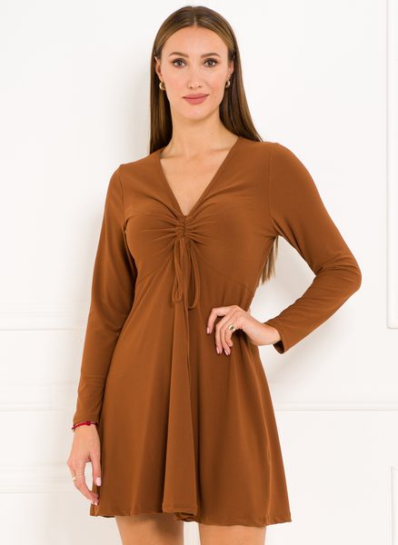 Italian dress CIUSA SEMPLICE - Brown -