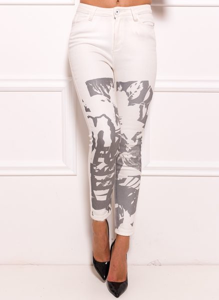 Jeans donna - Bianco -