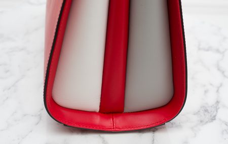 Bolso de cuero de mano para mujer Glamorous by GLAM - Rojo -