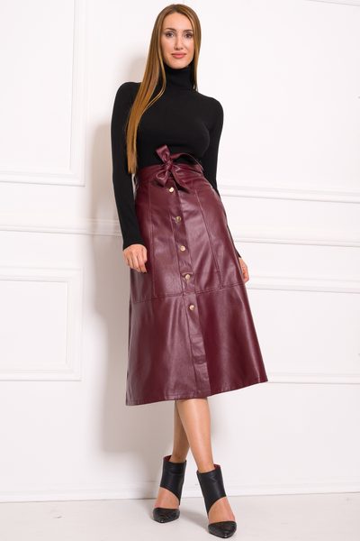 Skirt Due Linee - Wine -